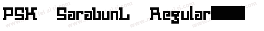 PSK SarabunL Regular字体转换